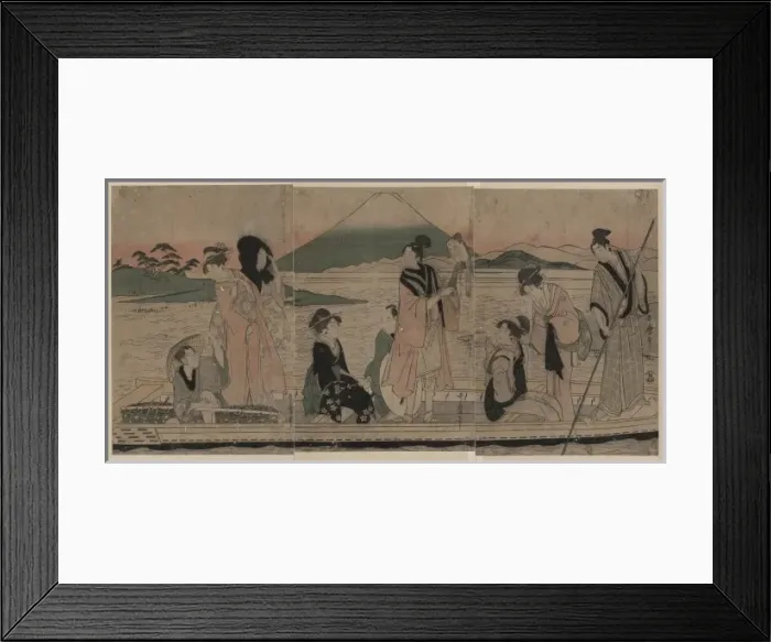 Framed Print : First dream: fuji, hawks, and eggplants Framed Print : First dream: fuji, hawks, and eggplants