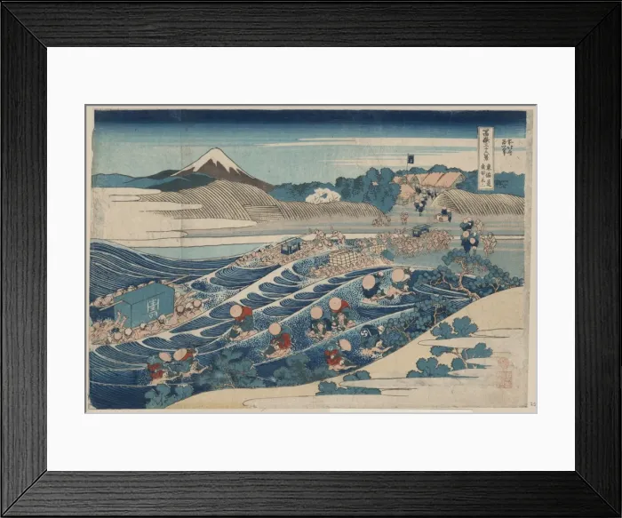 Framed Print : Fuji at Kanaya on the Tokaido Framed Print : Fuji at Kanaya on the Tokaido
