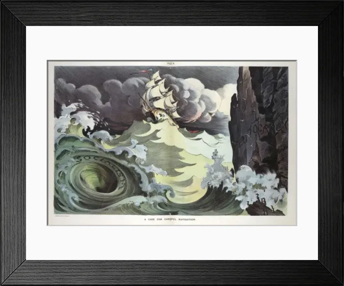 Framed Print : A case for careful navigation Framed Print : A case for careful navigation