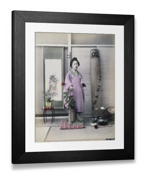 Framed Print : Girl. Photograph shows a portrait of a young woman Framed Print : Girl. Photograph shows a portrait of a young woman