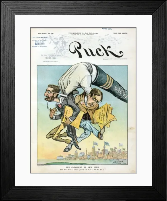 Framed Print : The cleansing of New York Framed Print : The cleansing of New York