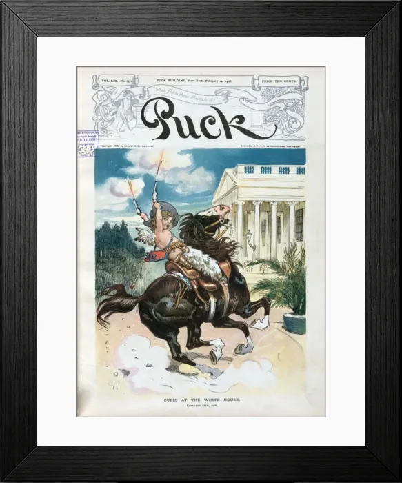 Framed Print : Cupid at the White House Framed Print : Cupid at the White House