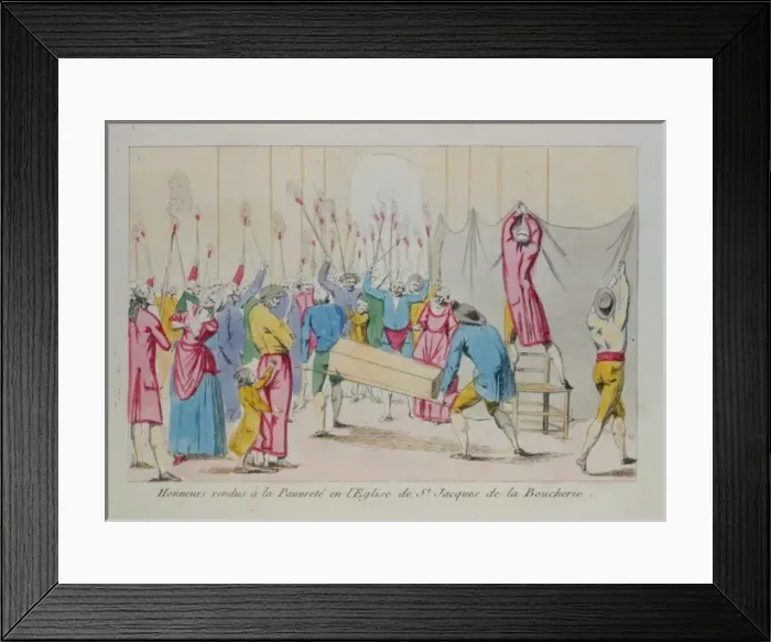 Framed Print : Honneurs rendus e la Pauvrete en l Eglise de St. Jacques de Framed Print : Honneurs rendus e la Pauvrete en l Eglise de St. Jacques de