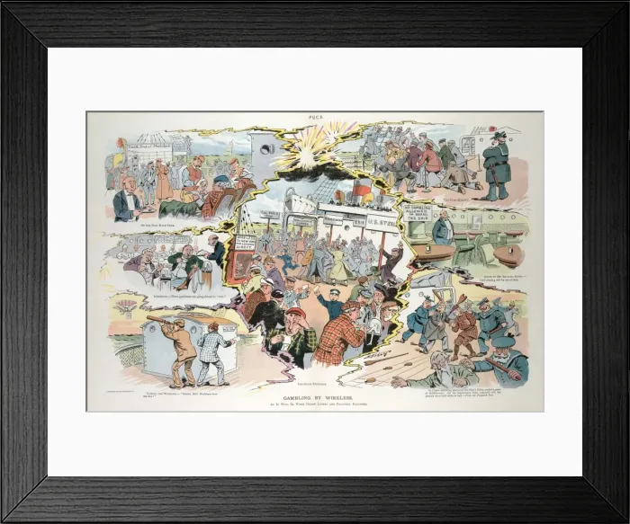 Framed Print : Gambling by wireless Framed Print : Gambling by wireless
