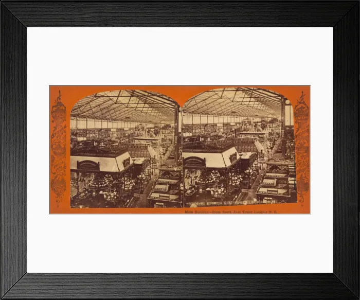 Framed Print : Main builidng - from southeast tower looking n. e Framed Print : Main builidng - from southeast tower looking n. e