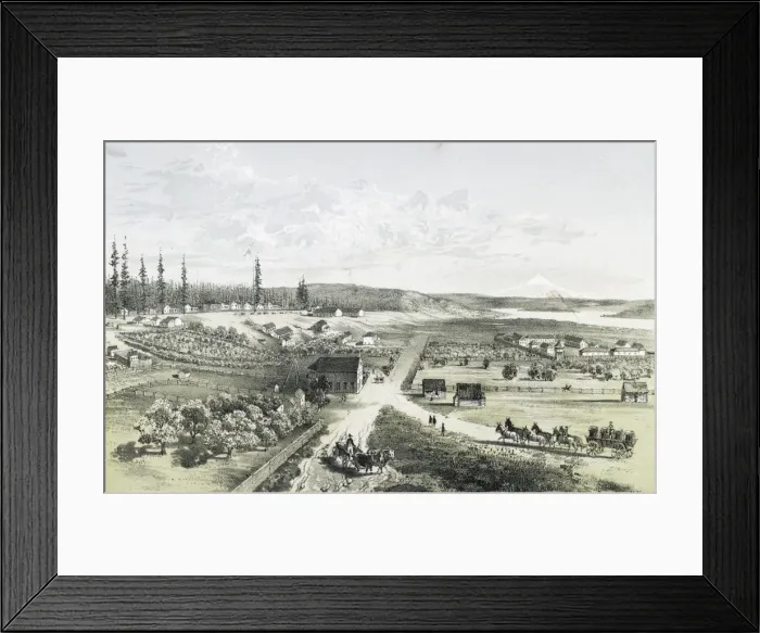 Framed Print : Fort Vancouver, W. T Framed Print : Fort Vancouver, W. T