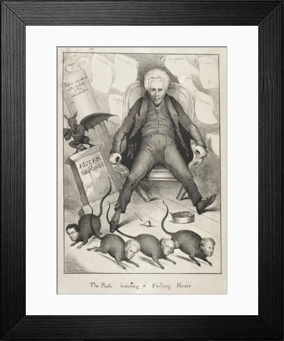 Framed Print : The rats leaving a falling house Framed Print : The rats leaving a falling house