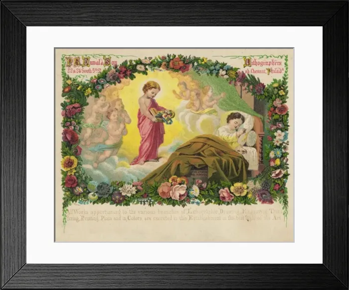Framed Print : PS Duval & Son, lithographers, 22 & 24 South 5th St. ab. Che Framed Print : PS Duval & Son, lithographers, 22 & 24 South 5th St. ab. Che