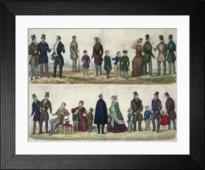 Framed Print : American fashions, fall & winter 1849-50, by John R. Shankla Framed Print : American fashions, fall & winter 1849-50, by John R. Shankla