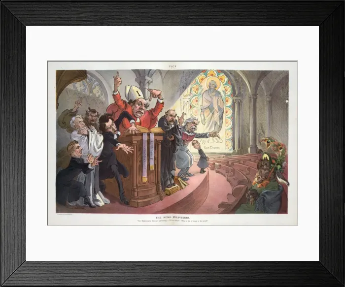 Framed Print : The rival pulpiteers Framed Print : The rival pulpiteers