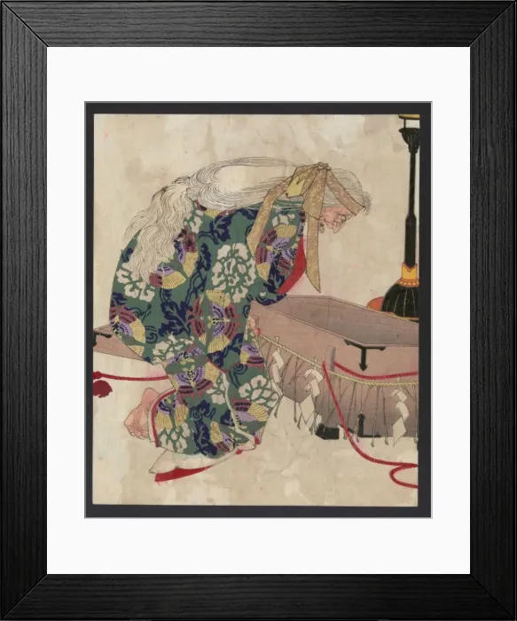 Framed Print : Watanabe no Tsuna and the demon of Ibaraki Framed Print : Watanabe no Tsuna and the demon of Ibaraki