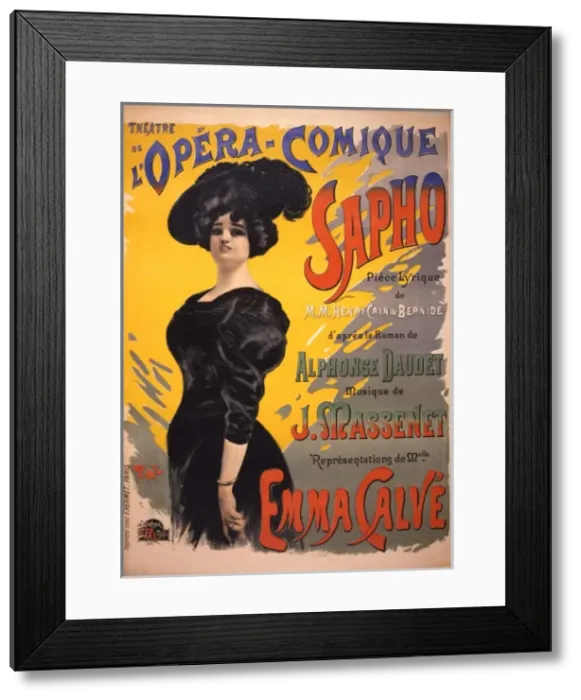 Framed Print : Sapho: Theatre de l Opera-Comique Framed Print : Sapho: Theatre de l Opera-Comique