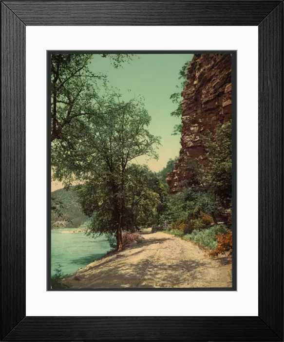 Framed Print : Paint Rocks, on the French Broad, North Carolina Framed Print : Paint Rocks, on the French Broad, North Carolina