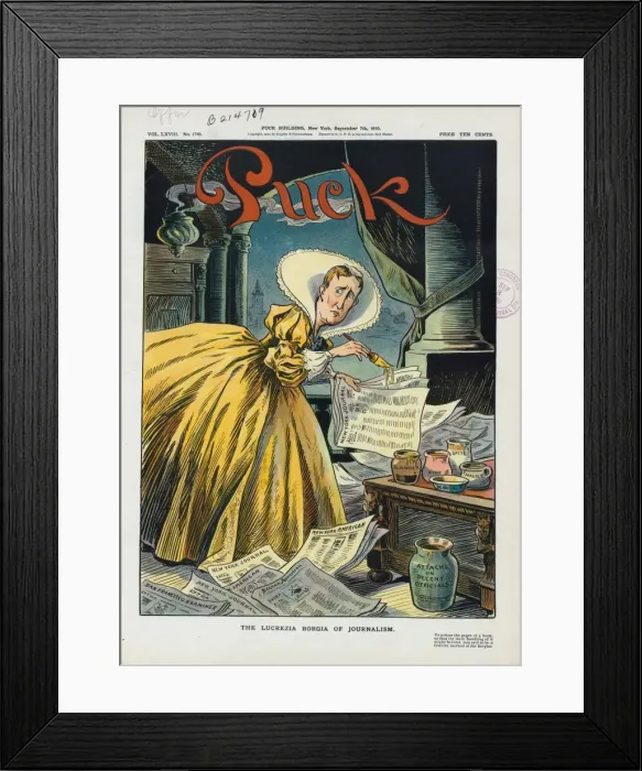 Framed Print : The Lucrezia Borgia of journalism Framed Print : The Lucrezia Borgia of journalism