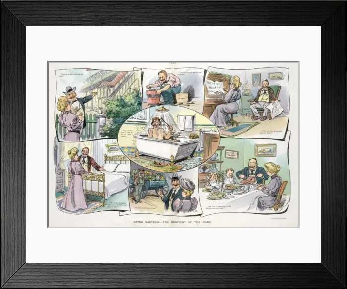 Framed Print : After vacation - the discovery of the home Framed Print : After vacation - the discovery of the home