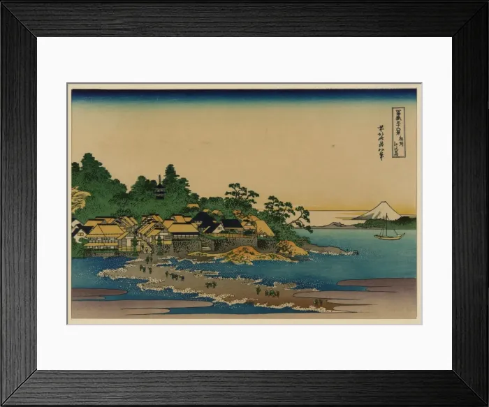 Framed Print : Enoshima in Sagami Province Framed Print : Enoshima in Sagami Province
