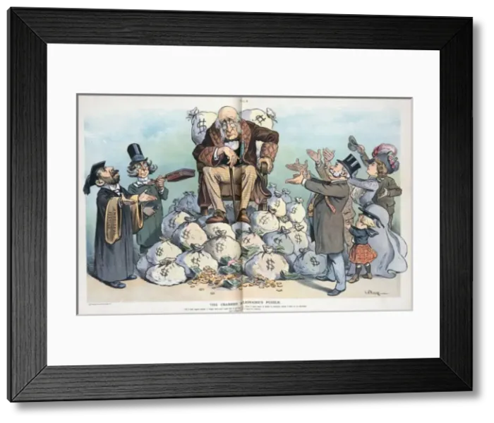 Framed Print : The crabbed millionaires puzzle Framed Print : The crabbed millionaires puzzle