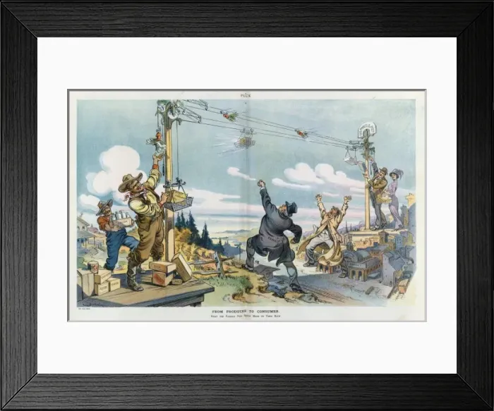 Framed Print : From producer to consumer Framed Print : From producer to consumer