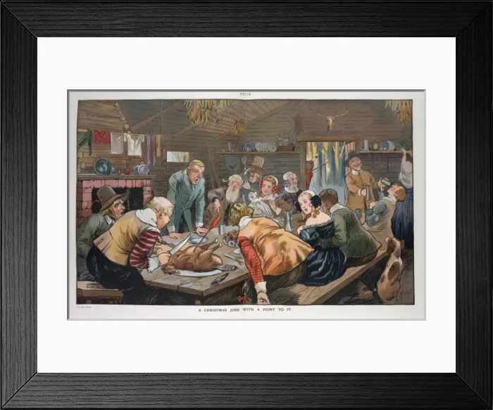 Framed Print : A Christmas joke with a point to it Framed Print : A Christmas joke with a point to it