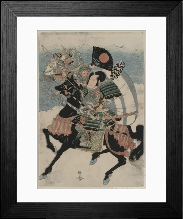 Framed Print : The warriors Kumagai Naozane and Taira no Atsumori Framed Print : The warriors Kumagai Naozane and Taira no Atsumori