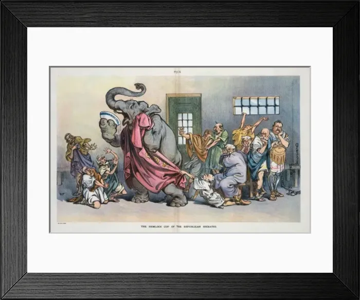 Framed Print : The hemlock cup of the Republican Socrates Framed Print : The hemlock cup of the Republican Socrates