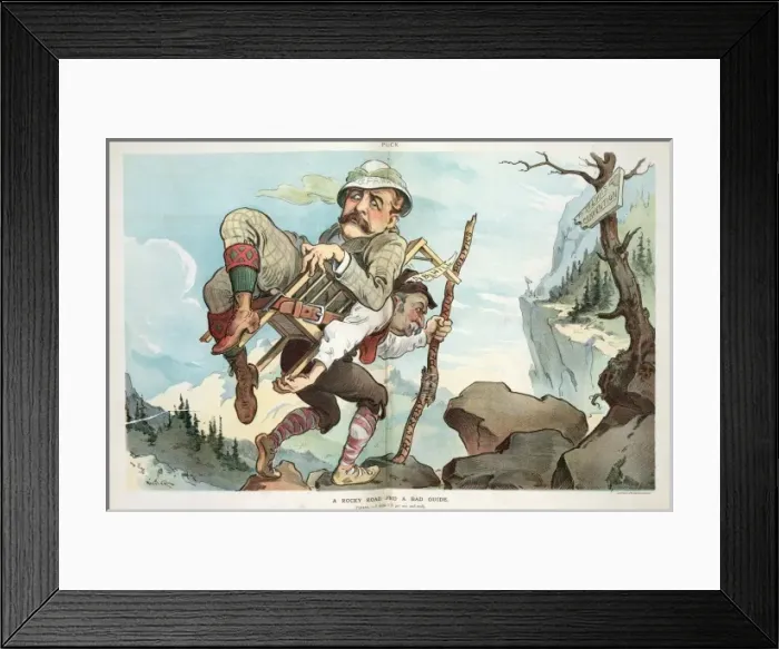 Framed Print : A rocky road and a bad guide Framed Print : A rocky road and a bad guide