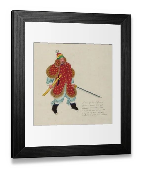 Framed Print : Soldier of the Royal Guard. Ancient dress not yet entirely o Framed Print : Soldier of the Royal Guard. Ancient dress not yet entirely o