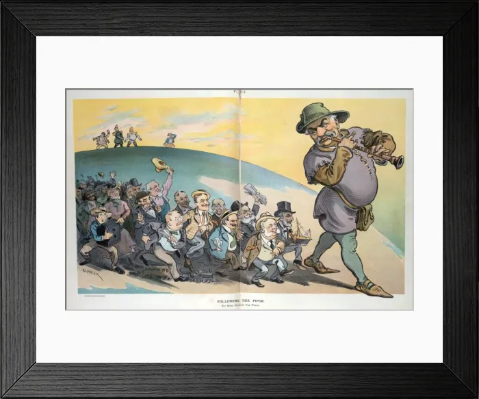 Framed Print : Following the piper Framed Print : Following the piper