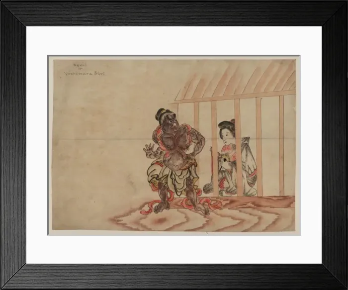 Framed Print : Devil & Yoshiwara girl Devil & Yoshiwara girl Framed Print : Devil & Yoshiwara girl Devil & Yoshiwara girl