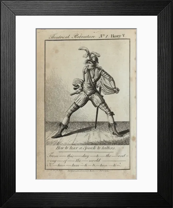 Framed Print : Theatrical portraiture no. 1 - Henry V Framed Print : Theatrical portraiture no. 1 - Henry V