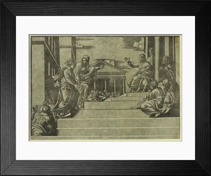 Framed Print : Martha and Mary Magdalene before Christ Framed Print : Martha and Mary Magdalene before Christ