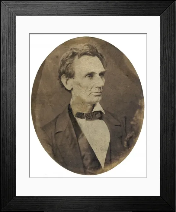 Framed Print : Abraham Lincoln, candidate for US president. Head-and-should Framed Print : Abraham Lincoln, candidate for US president. Head-and-should
