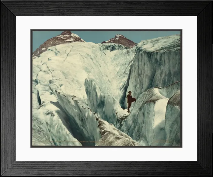 Framed Print : Crevasse formation in Illecillewaet Glacier, Selkirk Mountai Framed Print : Crevasse formation in Illecillewaet Glacier, Selkirk Mountai