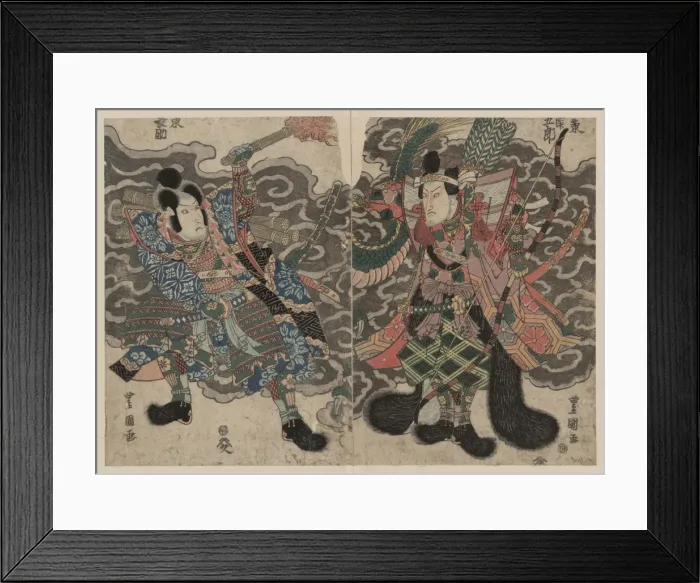 Framed Print : The actors Bando Mitsugoro and Bando Minosuke Framed Print : The actors Bando Mitsugoro and Bando Minosuke
