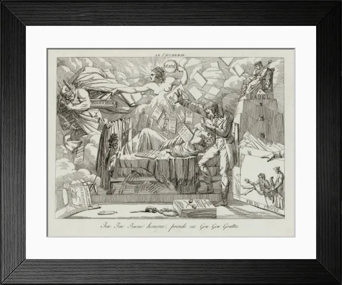 Framed Print : Le cauchemar Jeu jeu jeune homme, prends ces gou gou gouttes Framed Print : Le cauchemar Jeu jeu jeune homme, prends ces gou gou gouttes