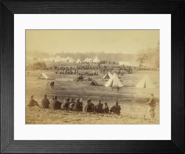 Framed Print : Confederate prisoners captured at the battle of Fishers Hil Framed Print : Confederate prisoners captured at the battle of Fishers Hil
