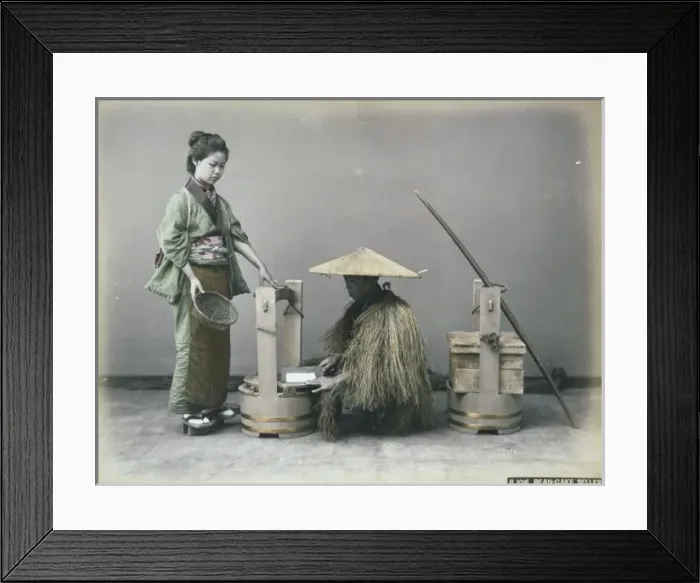 Framed Print : Bean-cake seller Framed Print : Bean-cake seller