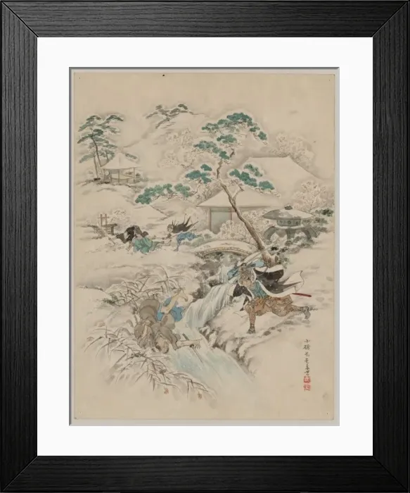 Framed Print : Juichidanme - act eleven of the Chushingura - searching Framed Print : Juichidanme - act eleven of the Chushingura - searching