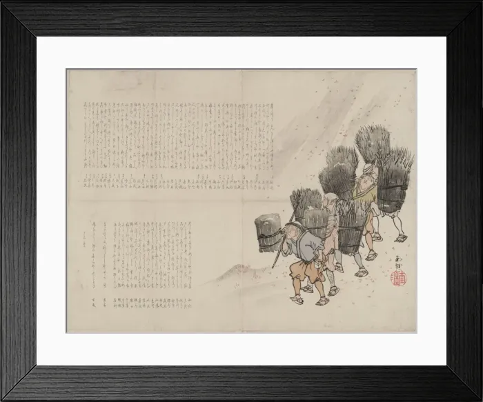 Framed Print : Gathering wood Framed Print : Gathering wood
