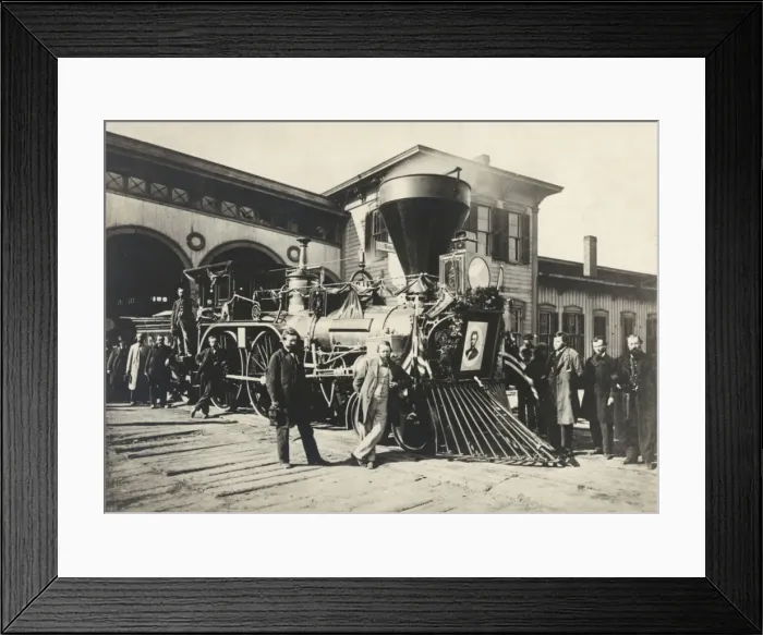 Framed Print : Engine Nashville of the Lincoln funeral train Framed Print : Engine Nashville of the Lincoln funeral train