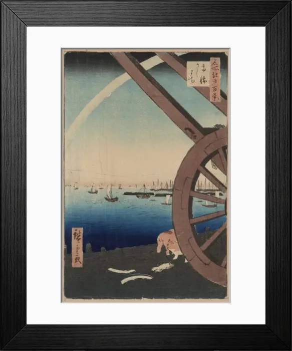 Framed Print : Ushimachi, Takanawa Framed Print : Ushimachi, Takanawa