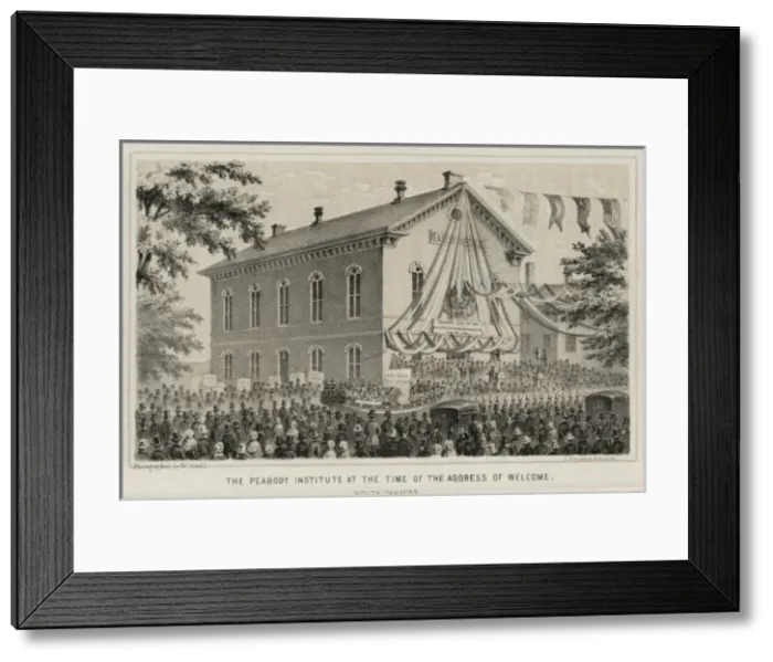 Framed Print : The Peabody Institute at the time of the address of welcome Framed Print : The Peabody Institute at the time of the address of welcome