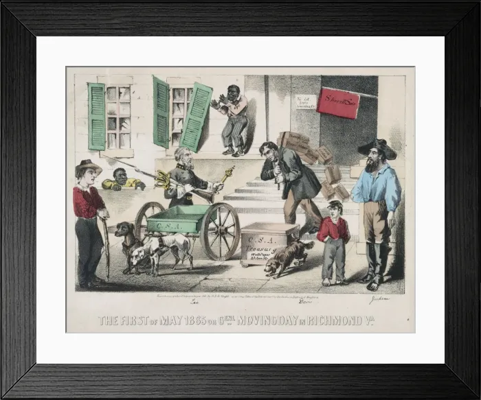Framed Print : The first of May 1865 or general moving day in Richmond, Va Framed Print : The first of May 1865 or general moving day in Richmond, Va