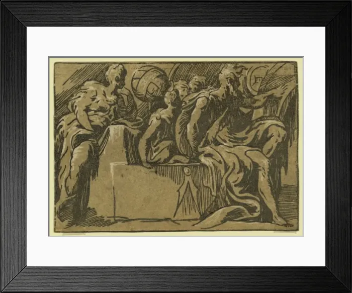 Framed Print : The philosopher Diogenes and the allegory of astronomy Framed Print : The philosopher Diogenes and the allegory of astronomy