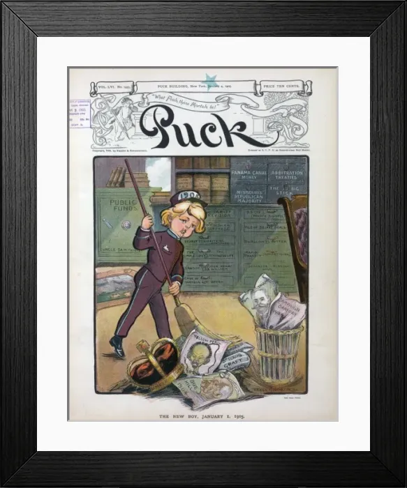 Framed Print : The new boy, January 1, 1905 Framed Print : The new boy, January 1, 1905