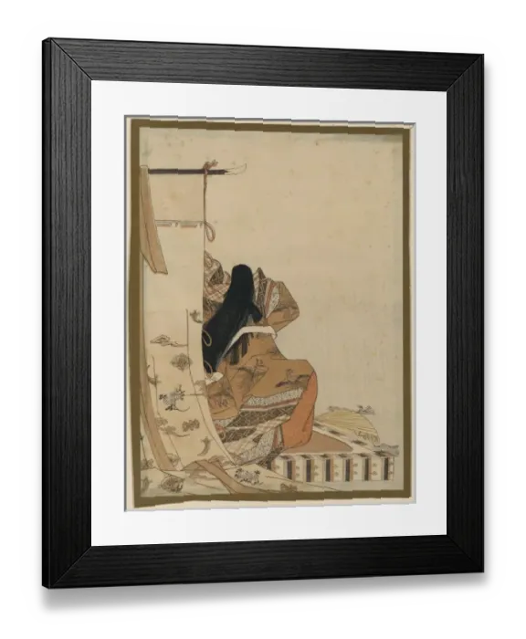 Framed Print : Back view of a noblewoman Framed Print : Back view of a noblewoman