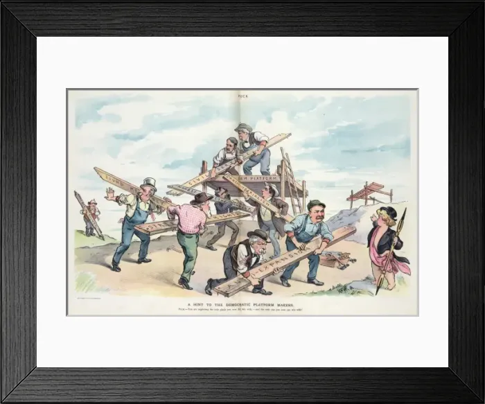 Framed Print : A hint to the Democratic platform makers Framed Print : A hint to the Democratic platform makers