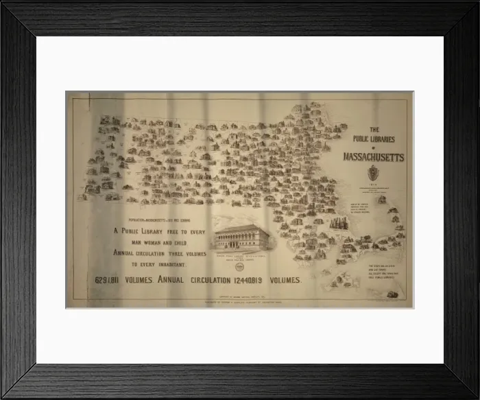 Framed Print : The public libraries of Massachusetts Framed Print : The public libraries of Massachusetts
