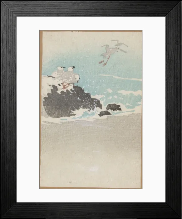 Framed Print : Plovers over waves Framed Print : Plovers over waves