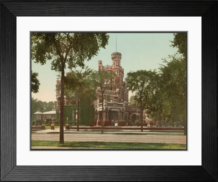 Framed Print : Residence of Mr. Potter Palmer, Chicago Framed Print : Residence of Mr. Potter Palmer, Chicago